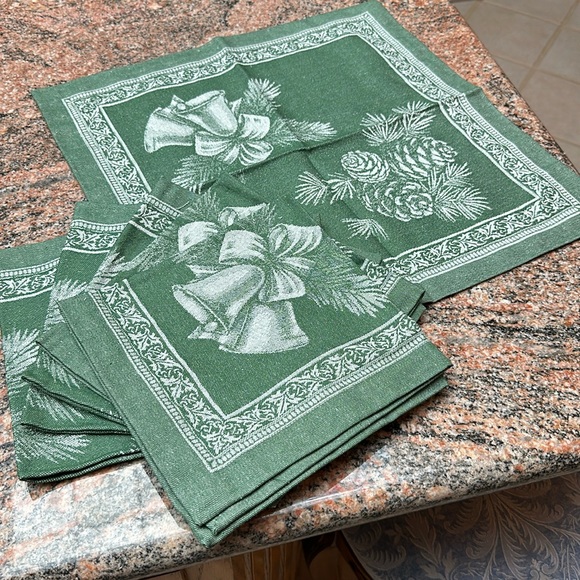 Holiday Set Of 6 Russian Christmas Napkins New With Tags Poshmark